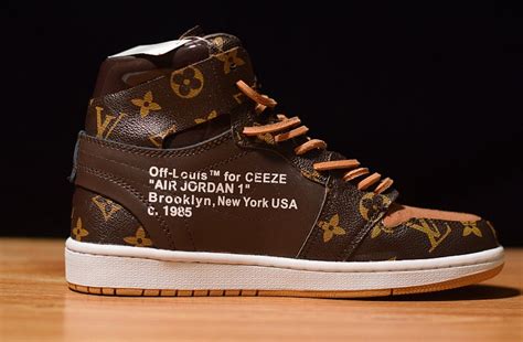 off-white x air jordan 1 lv brown|off louis air jordan 1s.